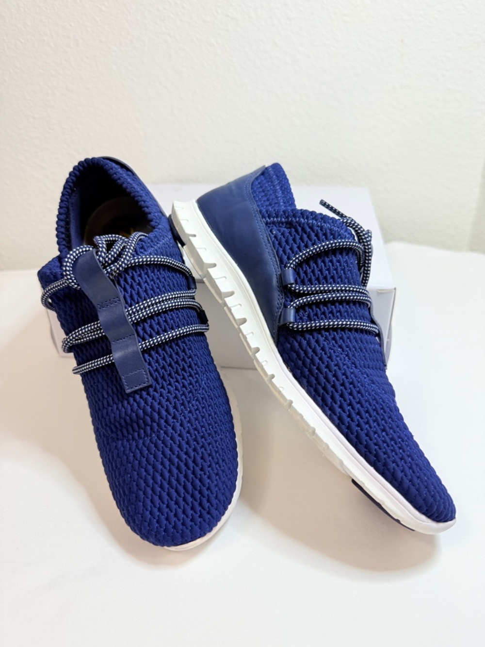 Cole Haan ZerøGrand Blue Knit Sneakers Lightweight Comfort Walking Shoes 6.5 - Picture 6 of 16